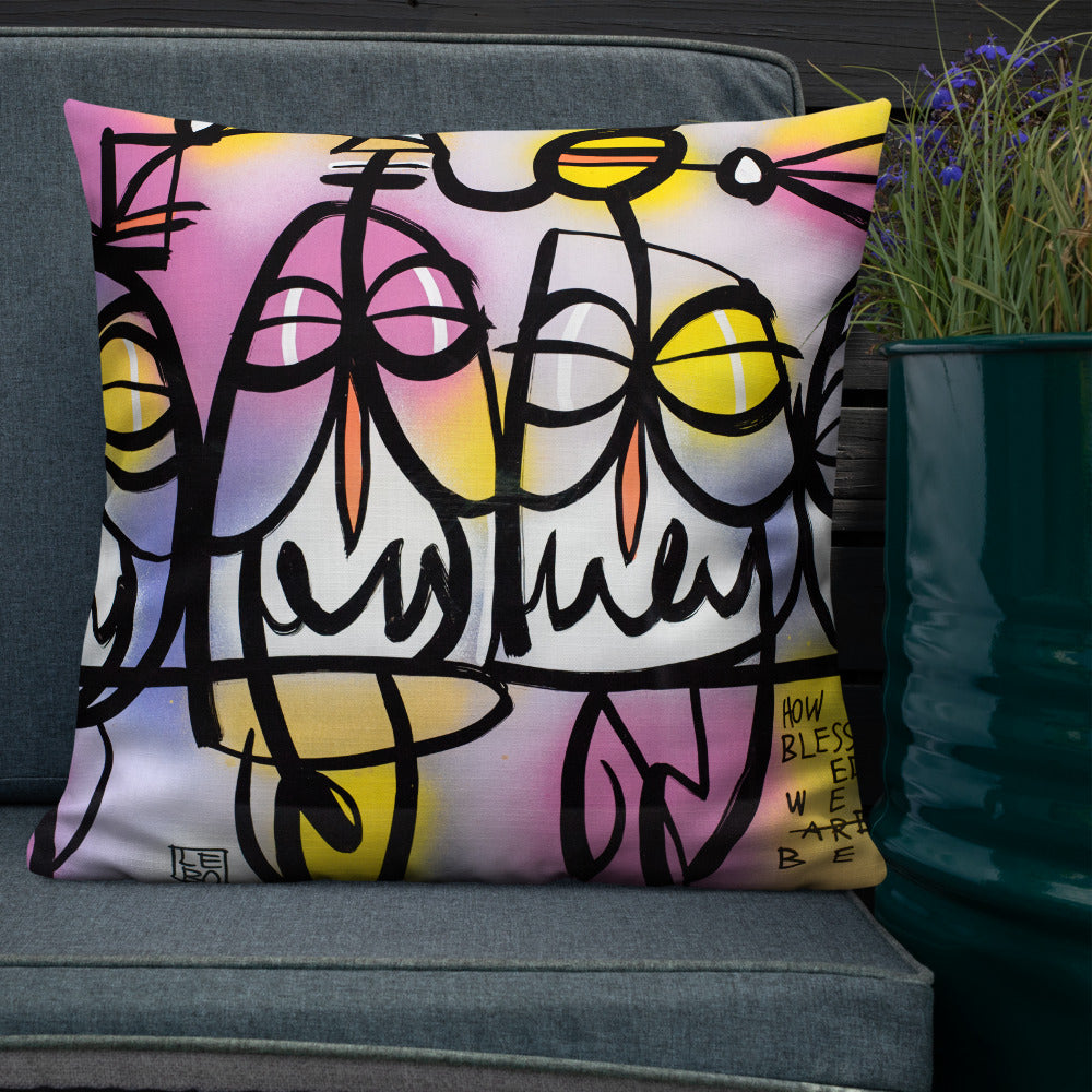 How Blessed We Be – Lebo Premium Throw Pillow